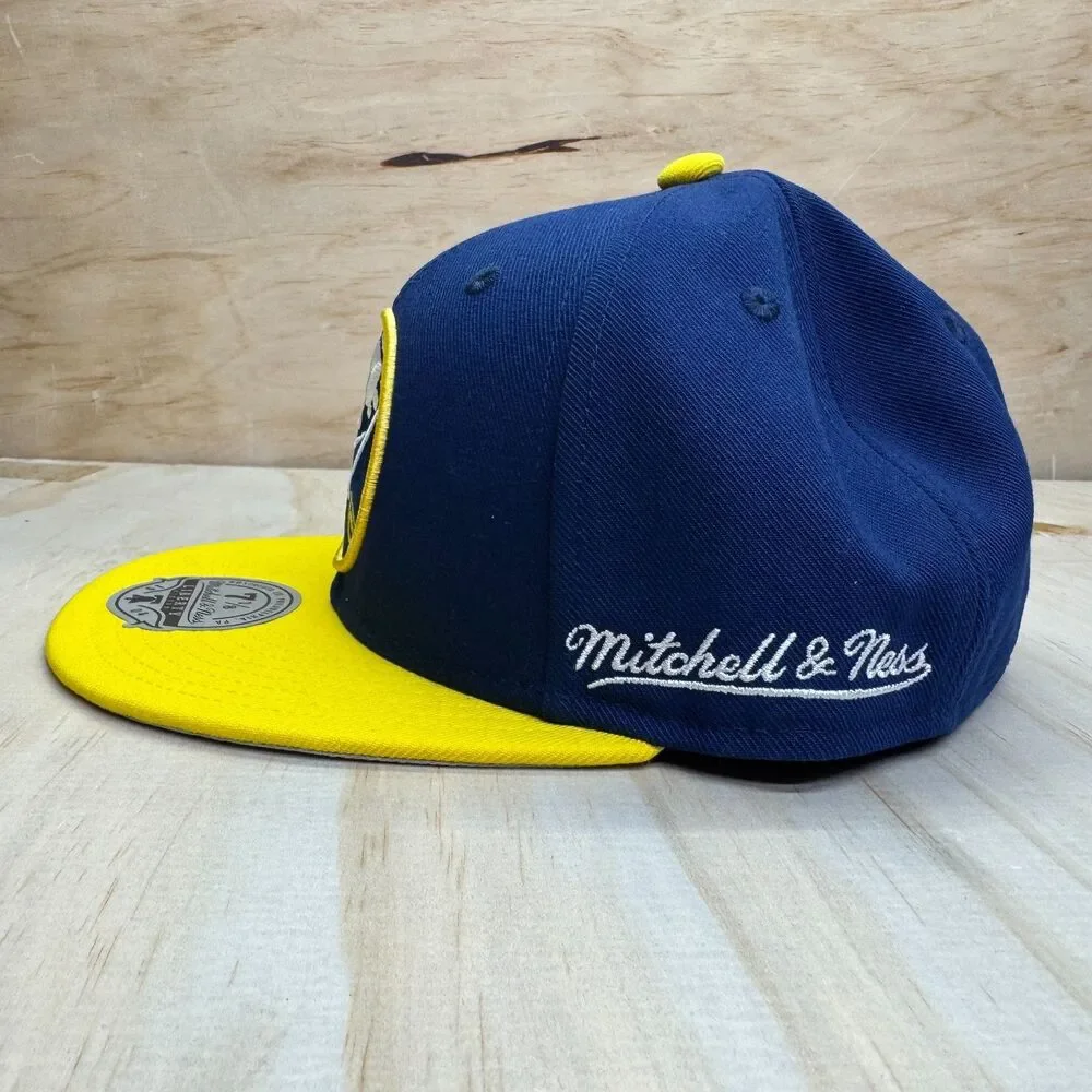 NEW Buffalo Sabres Mitchell Ness Liberty Fitted Cap Hat 2 Tone Sz 7 1/8